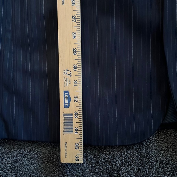 Giorgio Fiorelli Navy Striped 3 Piece Suit - Picture 2 of 16